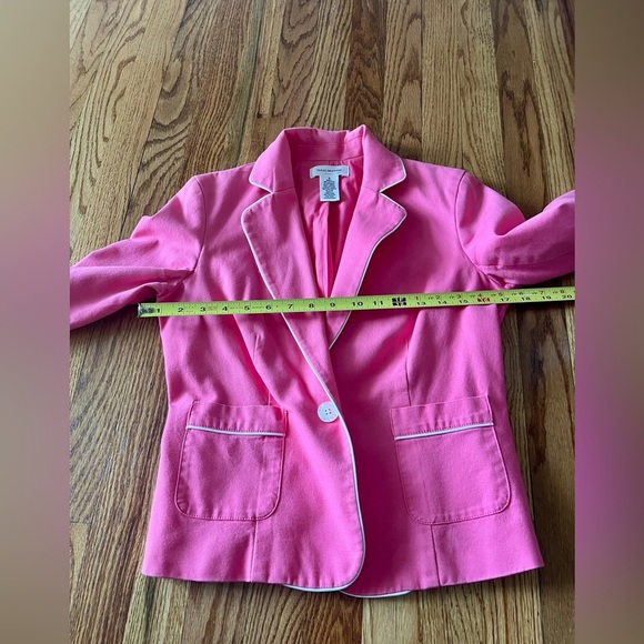 Isaac Mizrahi for Target Pink and White Blazer Small - Picture 6 of 8